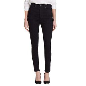 NWT Citizens of Humanity Olivia High Rise Slim Ankle Jeans Black Size 26